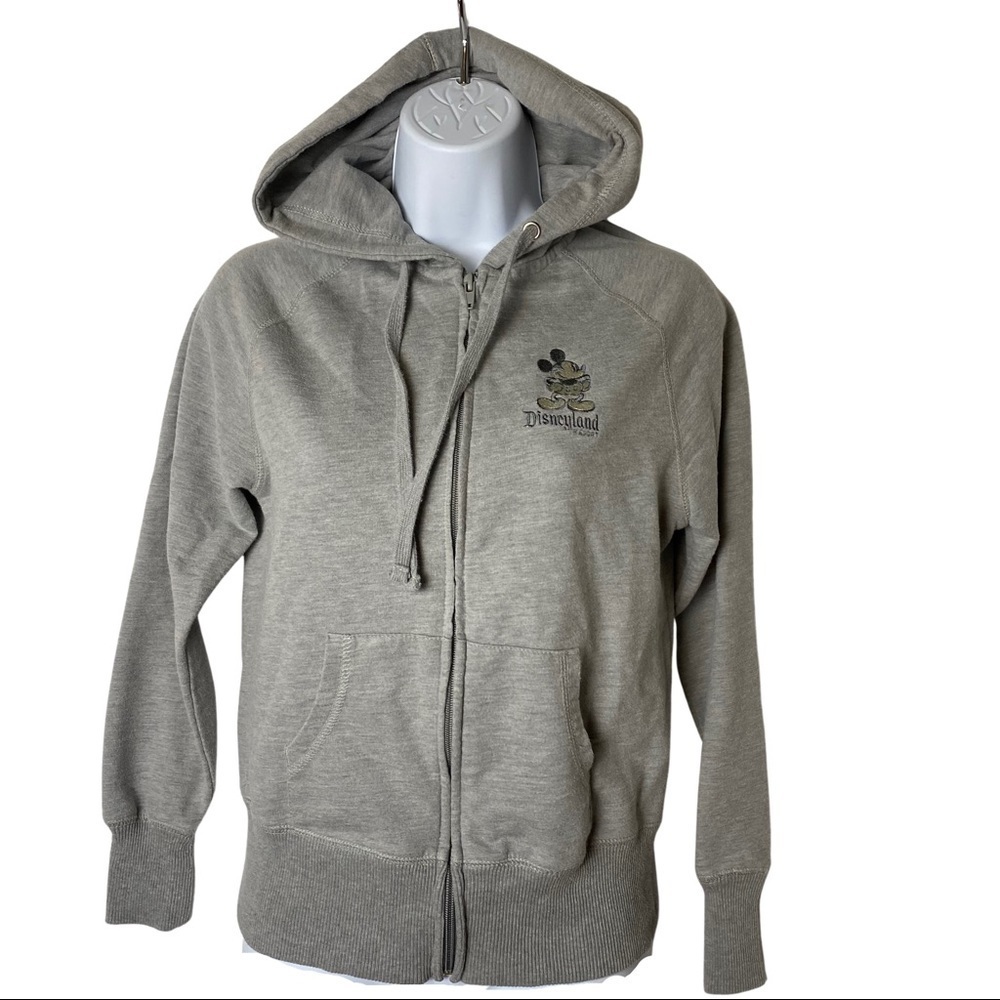 Disneyland Mickey Mouse Gray Lightweight Hoodie XS